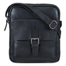 Herren Ledertasche Umhängetasche schwarz