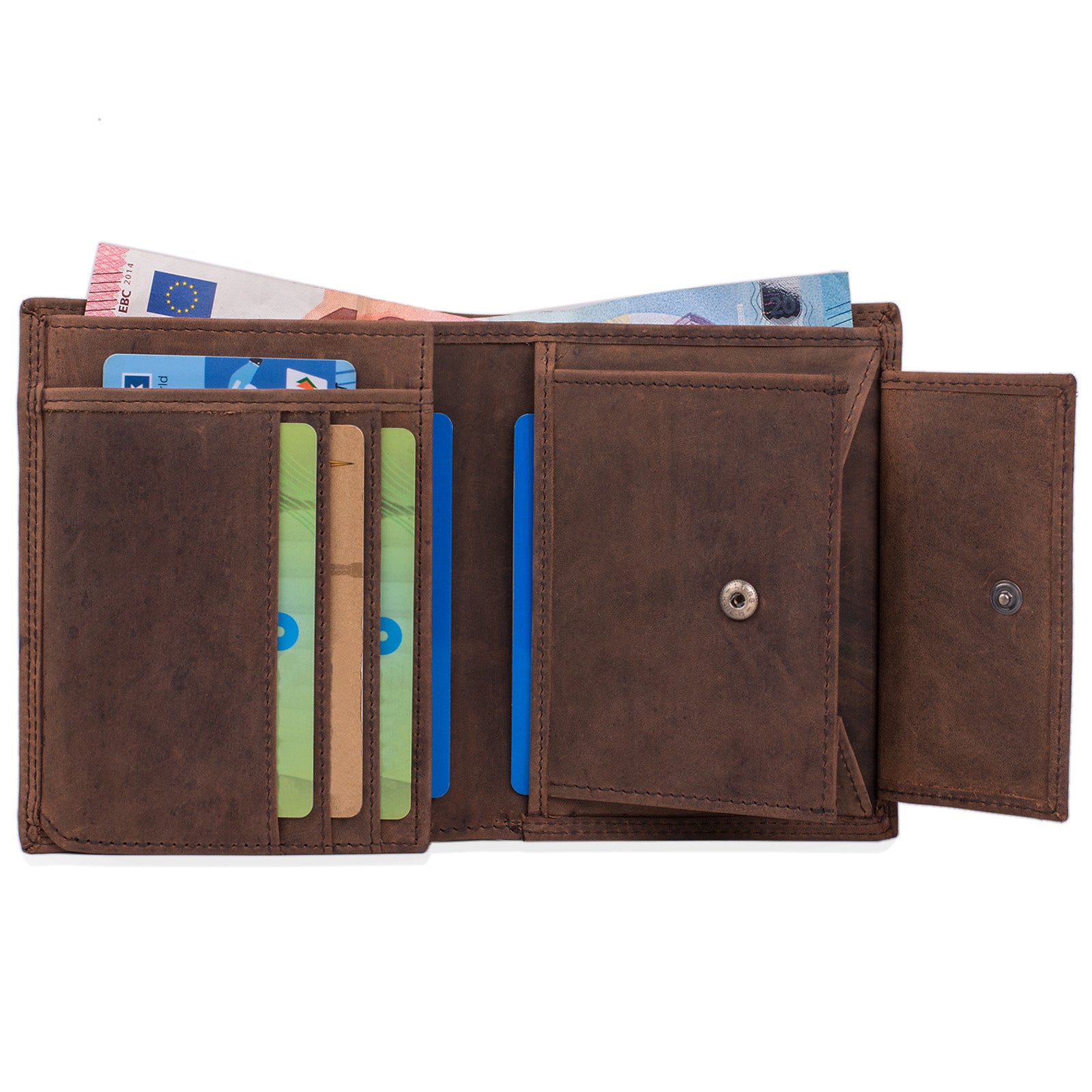 Portemonnaie EC-Karten echtes Leder