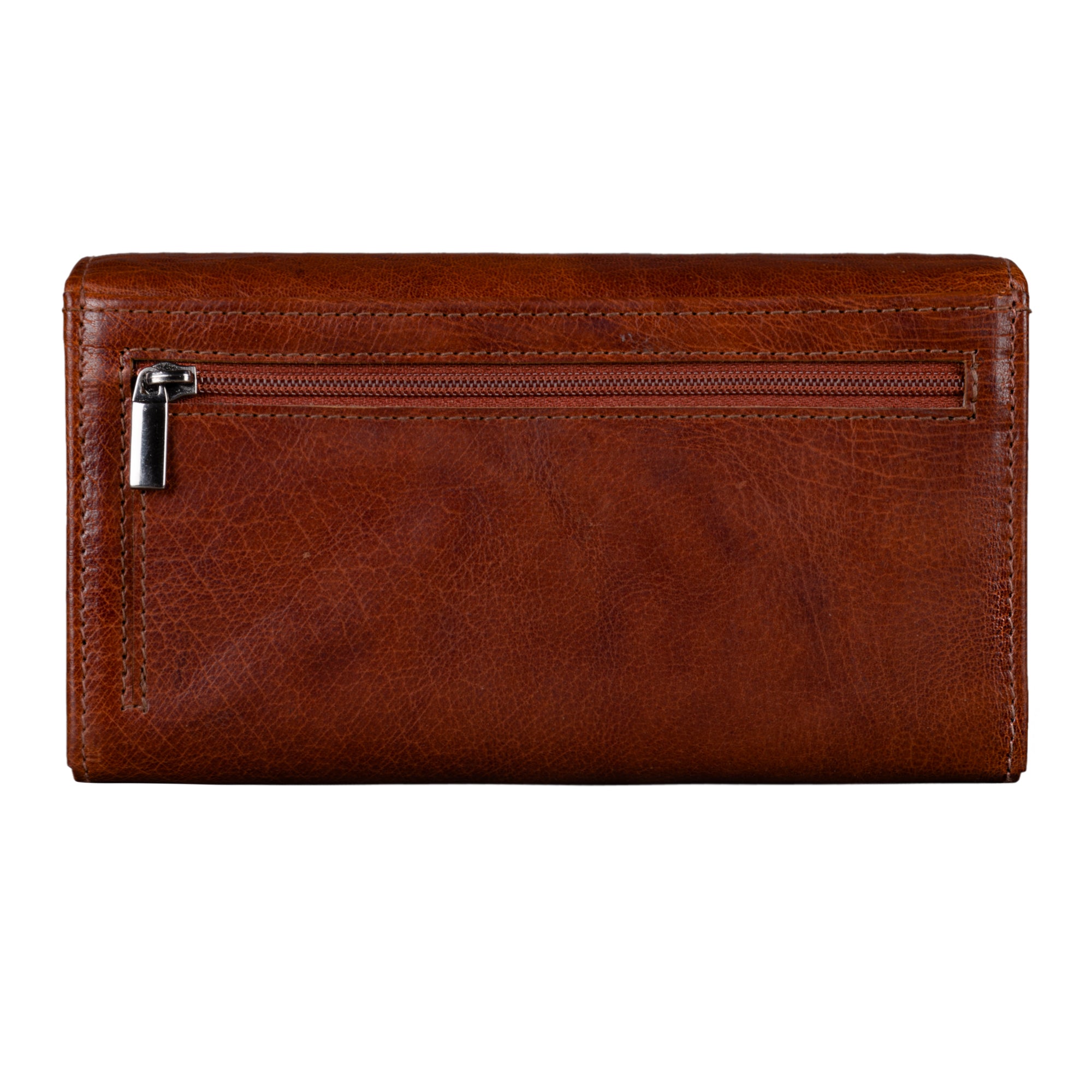 Portmonnaie Damen Dunkelbraun Leder