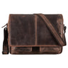 "Curtis" 15 Zoll Messenger Bag Leder