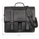 Lehrertasche Leder Schwarz
