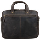 Große Leder Schultertasche dunkelbraun