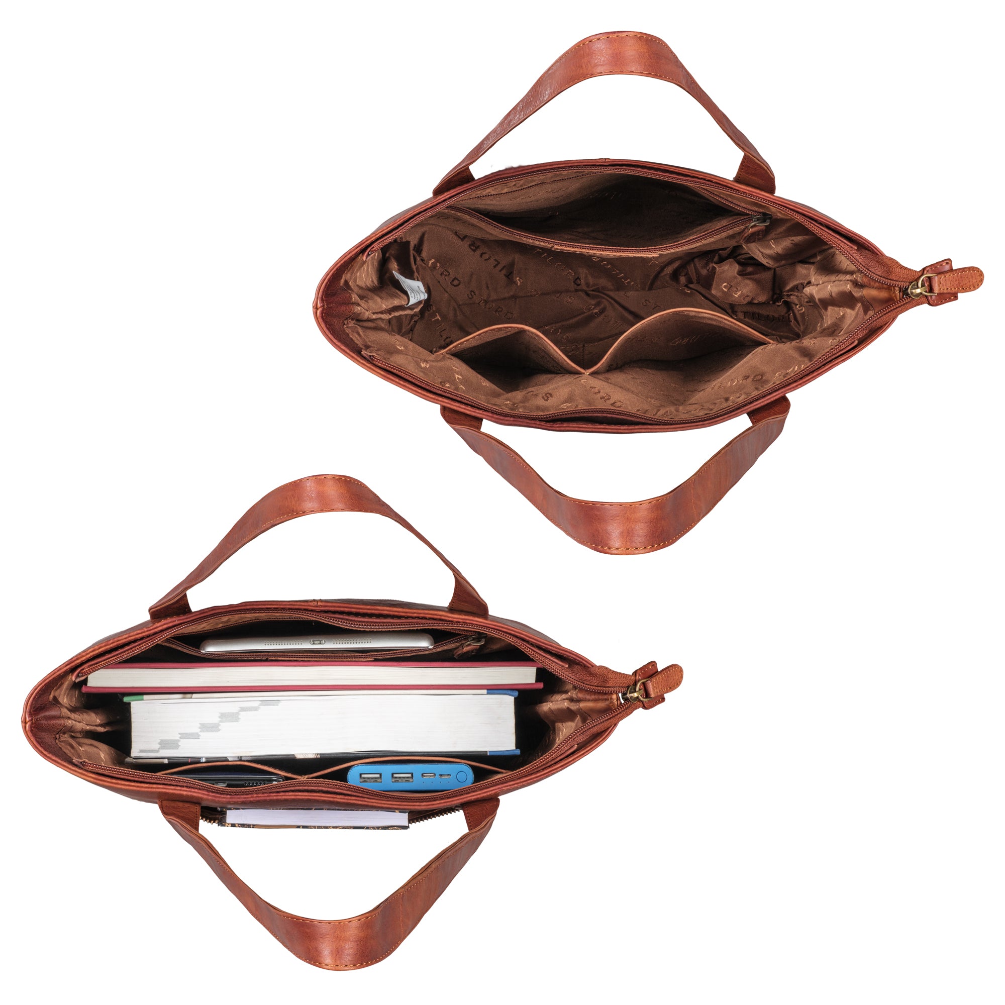Handtasche für Damen in Leder braun