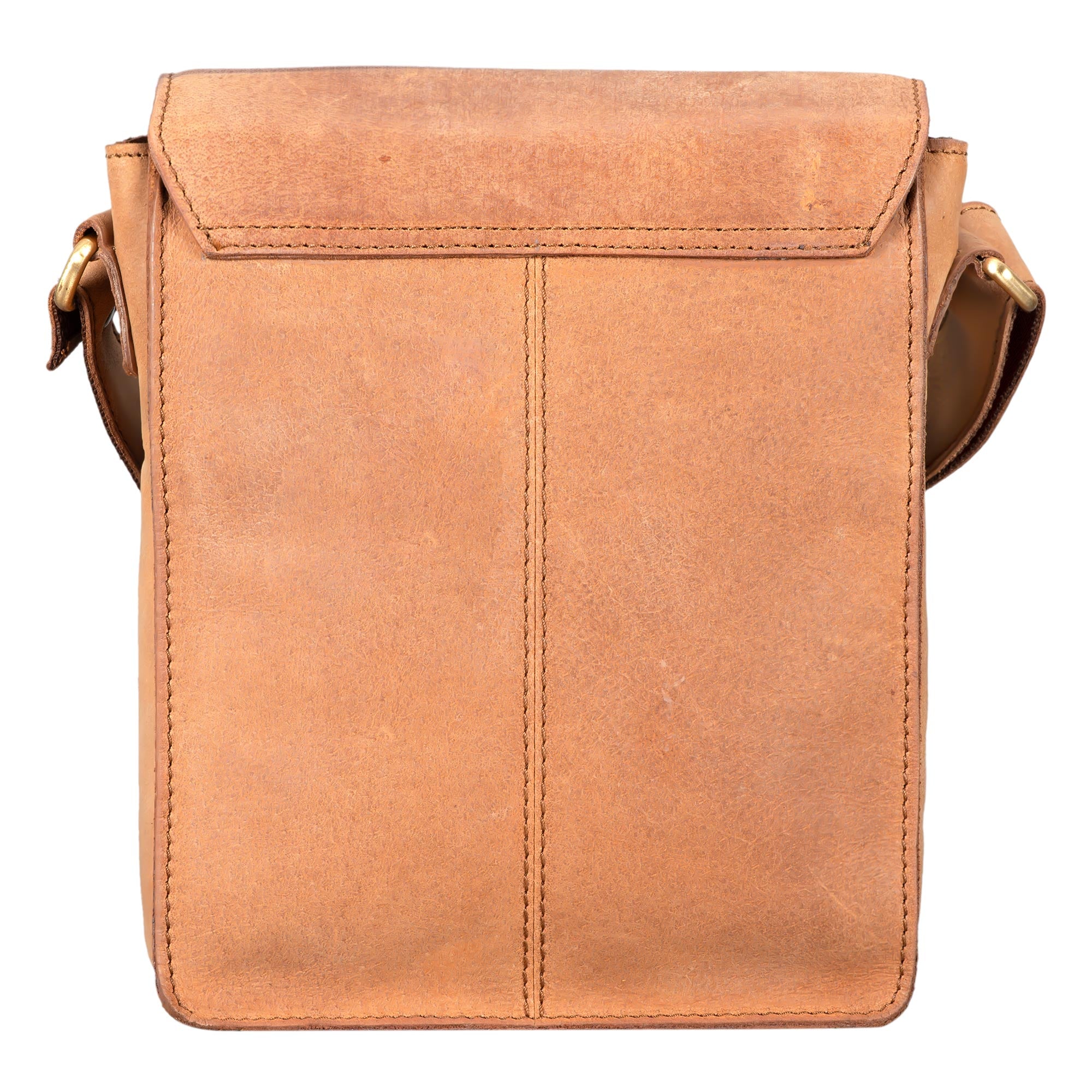 Kleine Tasche aus Leder braun