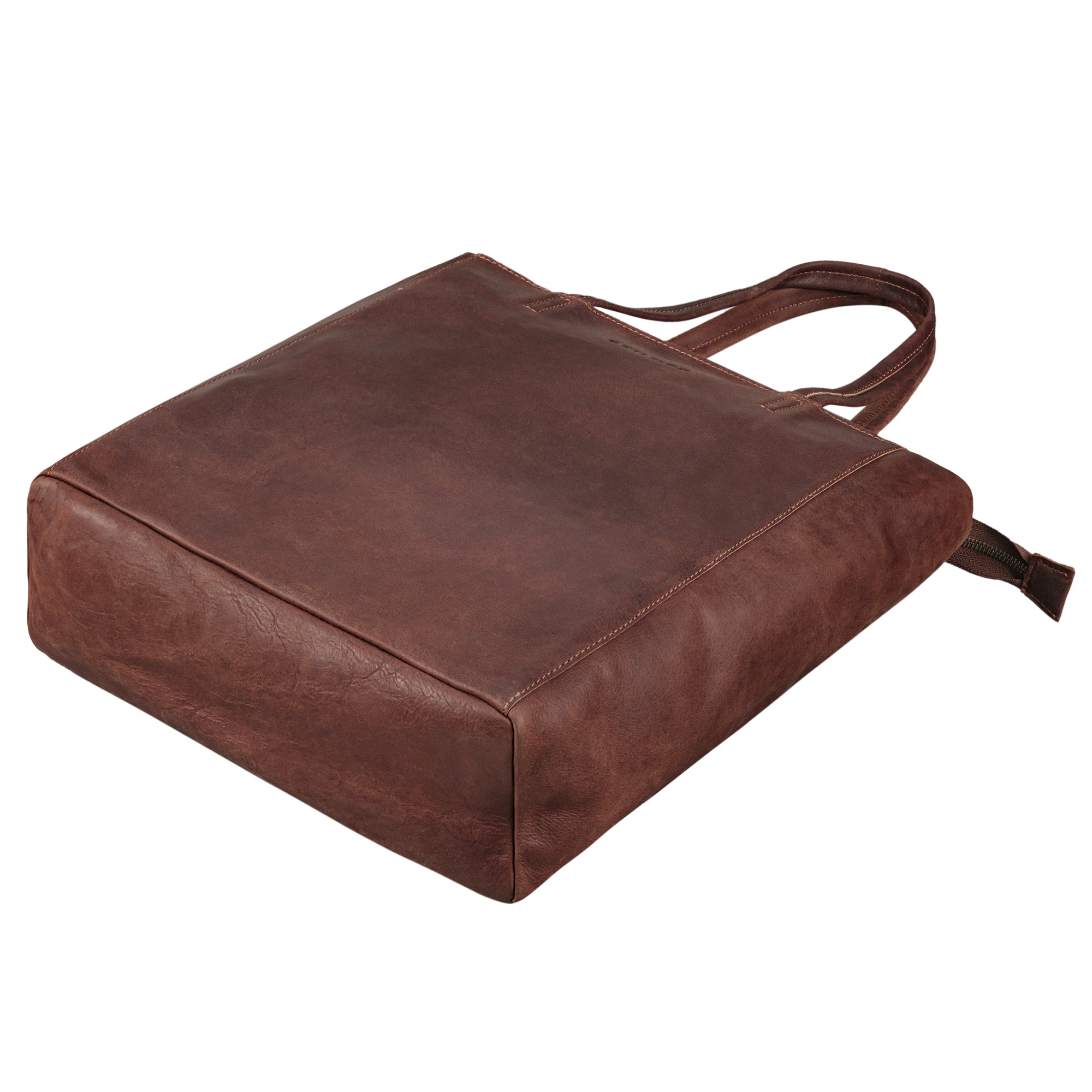 Leder Tote Bag Damen braun