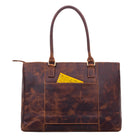 Leder Handtasche groß