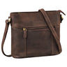 "Medina" Elegante Handtasche Damen Mittelgroß Leder Umhängetasche