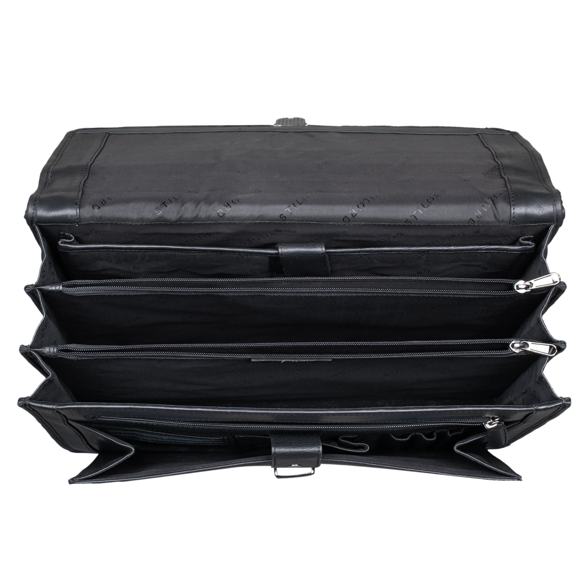 Schwarze Herrentasche Aktentasche Leder