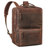 "Daryl" XL Rucksack Herren Leder 16 Zoll mit Trolley Halterung