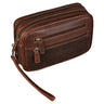 "Nero" Vintage Handgelenktasche Clutch Herren Echtleder
