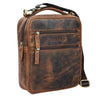 Herrenhandtasche Leder braun