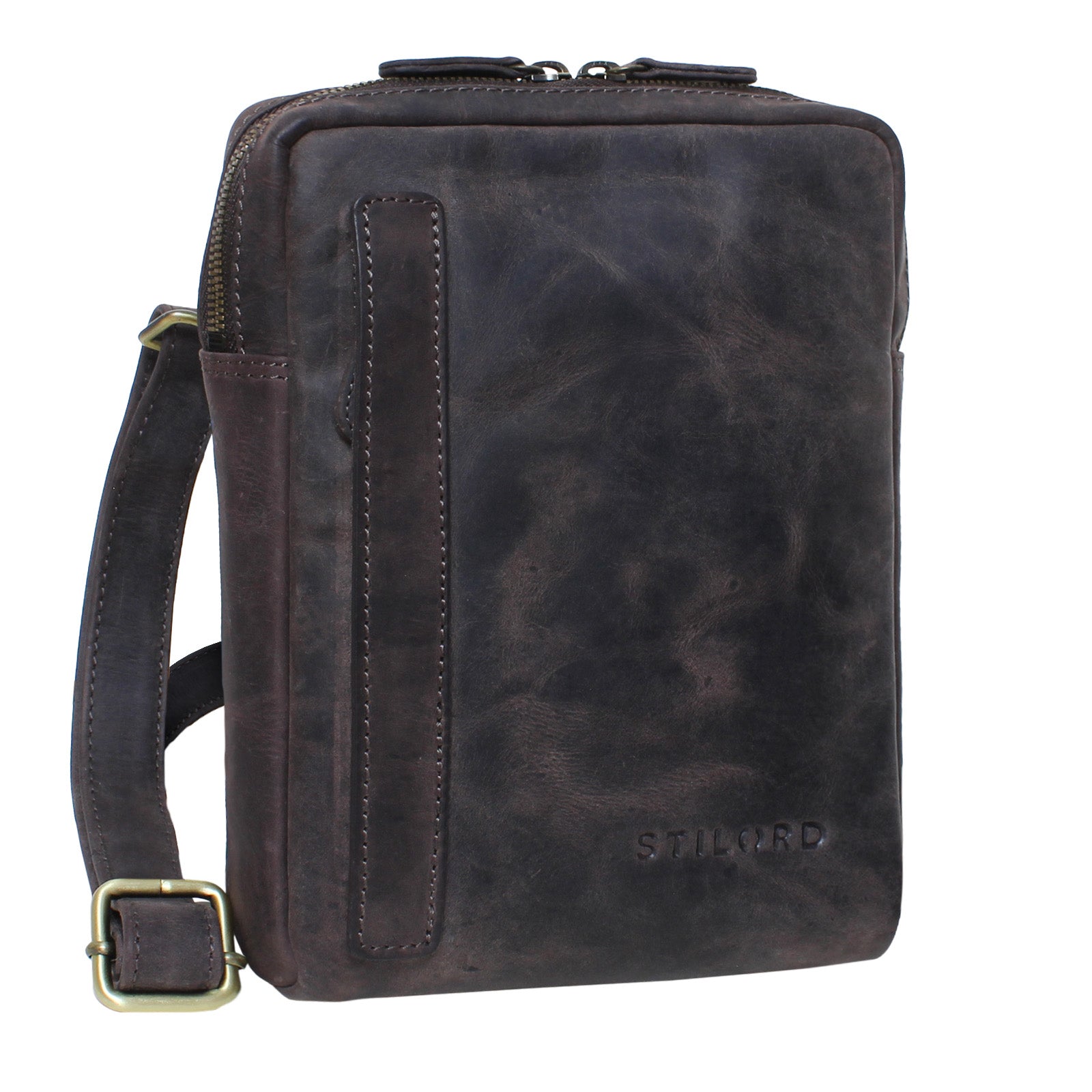Braune Handtasche Echtleder Herren