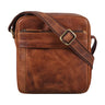 "Craig" Herren Schultertasche klein Leder