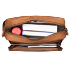 schultertasche für herren leder braun