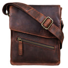 Vintage Ledertasche Herrentasche dunkel braun