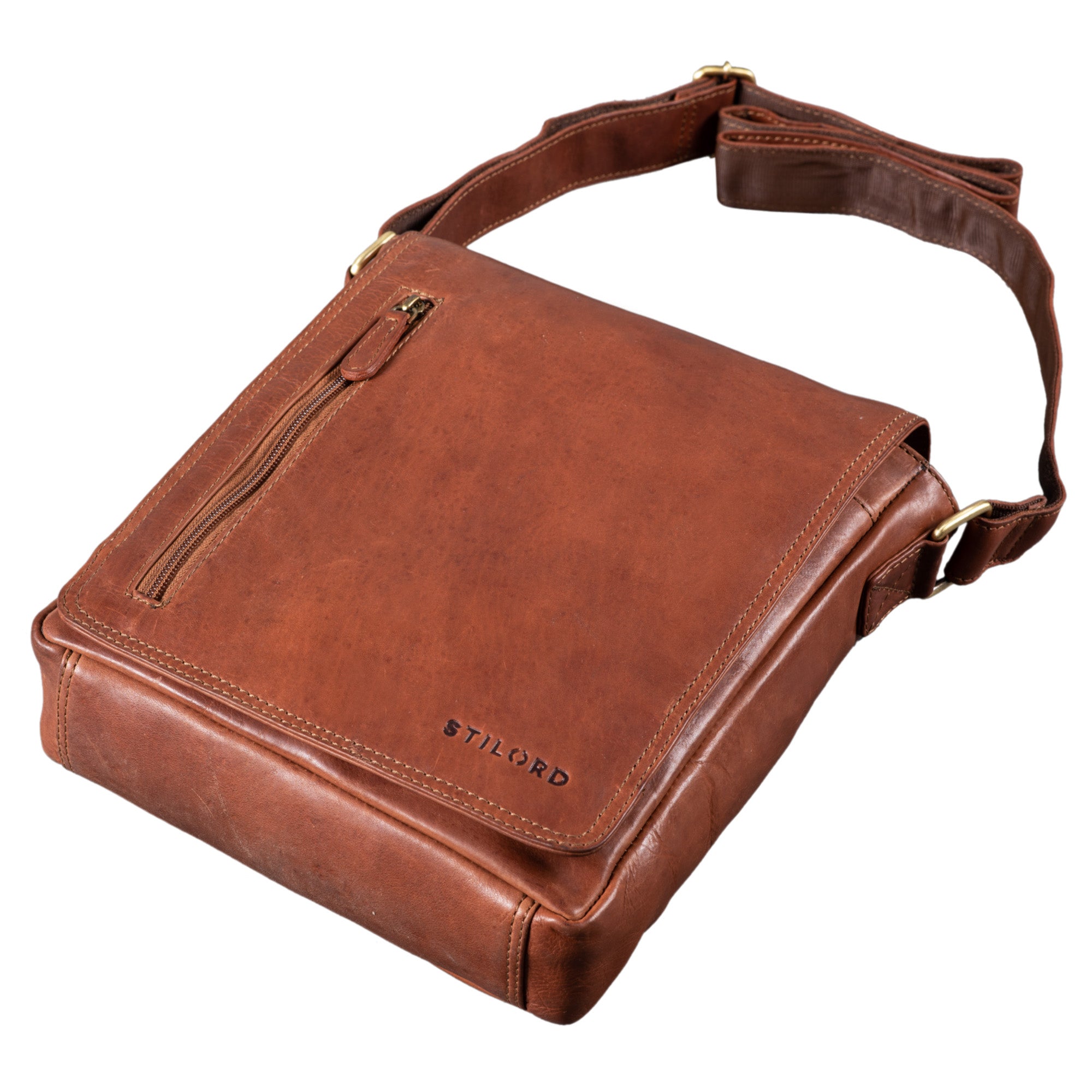Ledertasche braun cognac