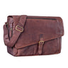 B-WARE "Merlin" Vintage Leder Umhängetasche Damen Herren