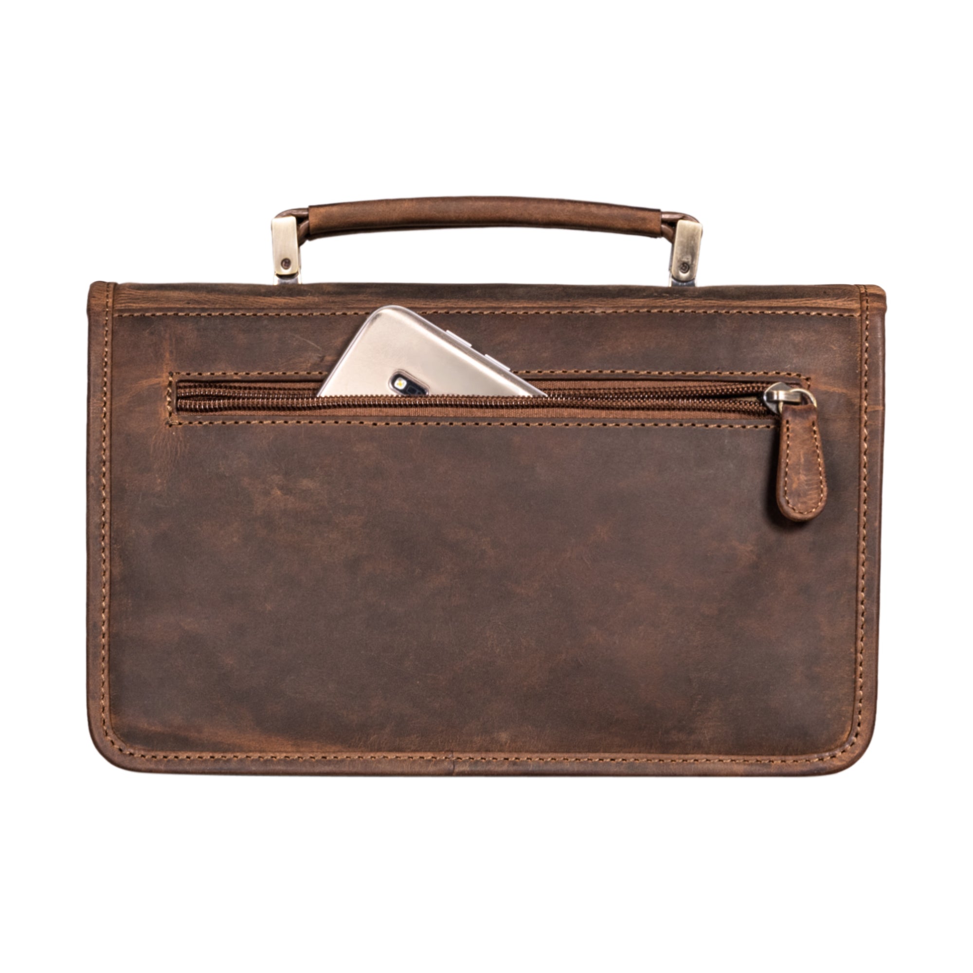 Damen Tasche braun klein Leder Vintage