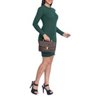 Handtasche Damen klein braun Leder