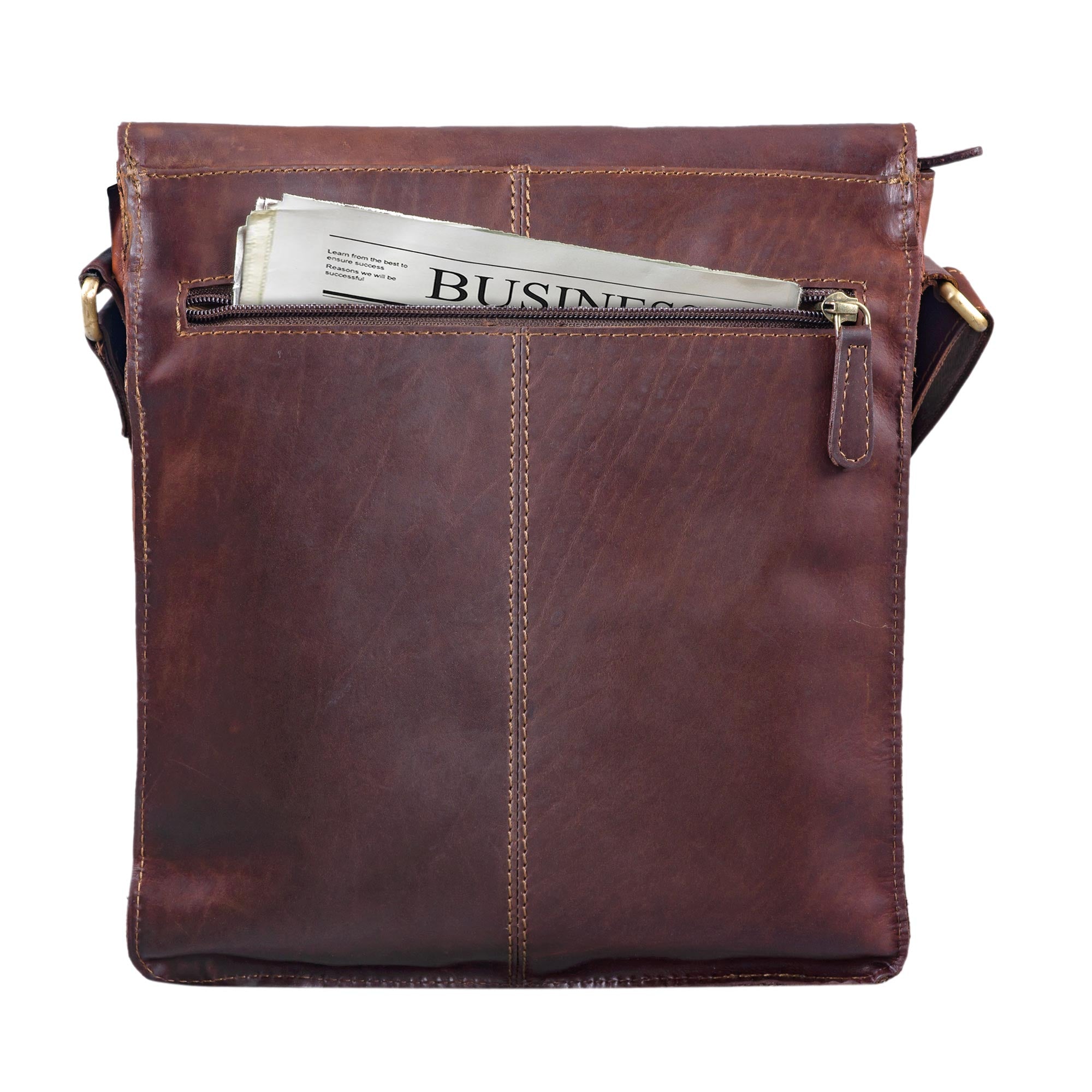 Kleine Damenhandtasche Leder braun
