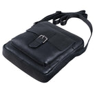 Kleine Herrentasche Leder schwarz