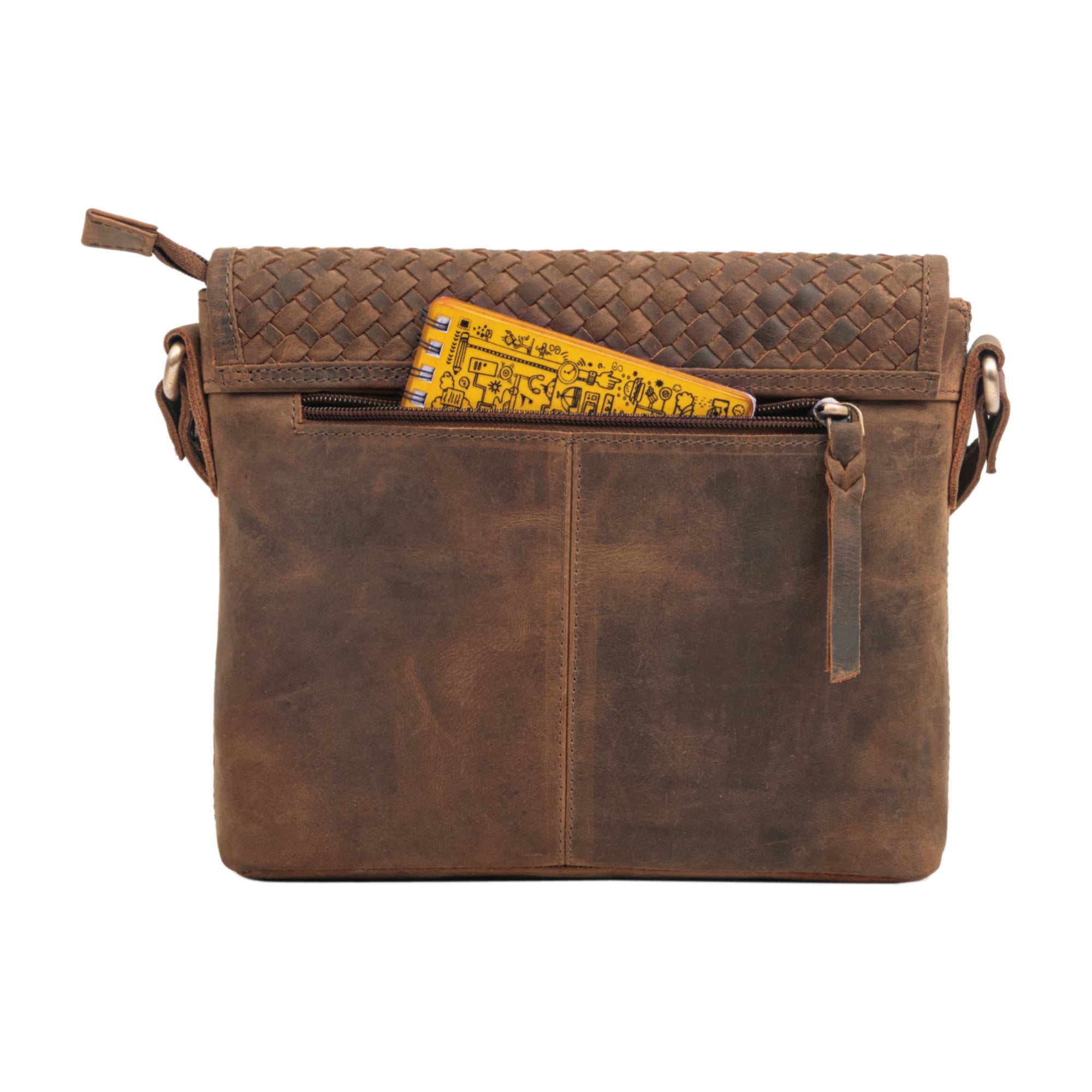 Leder Umhängetasche Damen klein braun