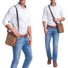Tasche Leder Klein mit Schultergurt