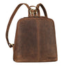 "Calla" Vintage Lederrucksack Damen Klein Daypack für 11 Zoll Tablet