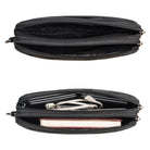 Handgefertigte Lederhandgelenktasche kompakt
