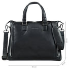 LEder Businesstasche Damen schwarz