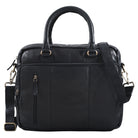 Schwarze Echtleder Laptoptasche 13,3 Zoll