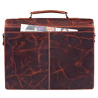 Braune Schultertasche Leder braun