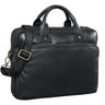 Schwarze Ledertasche Vintage für 15,6 Zoll Geräte
