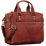 Vintage Leder Aktentasche Herren braun