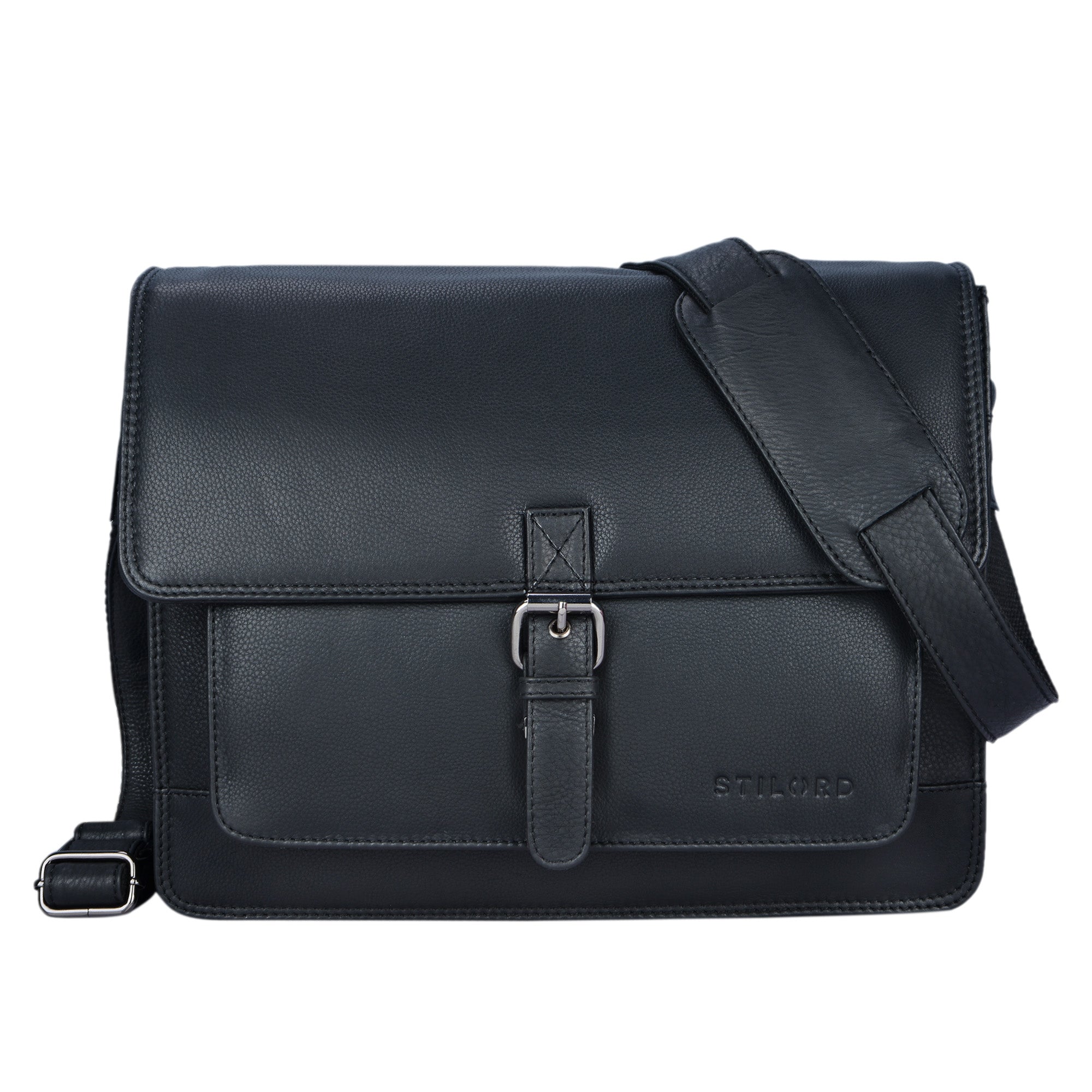 Leder Aktentasche Herren schwarz