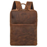 "Noé" schmaler Leder Laptoprucksack 14 Zoll im Vintage-Look