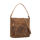 Damen Beuteltasche braun Leder