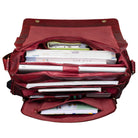 Ledertasche rot für Aktentordner