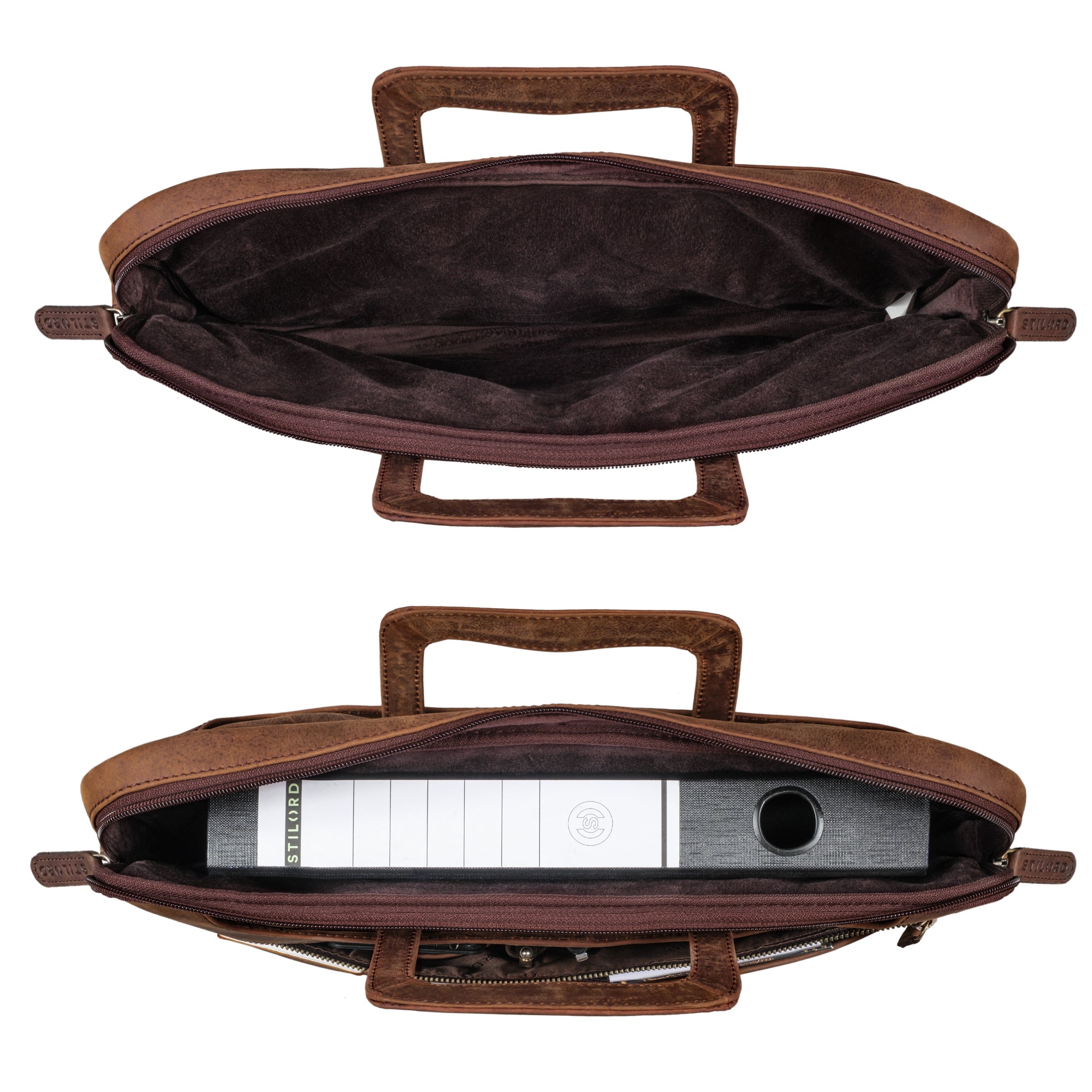 Leder Laptop Tasche 15.6 Zoll 