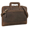 "Pierce" Laptoptasche mit Griff Leder