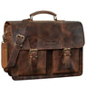 B-WARE "Jeffrey" Lehrertasche Aktentasche Leder