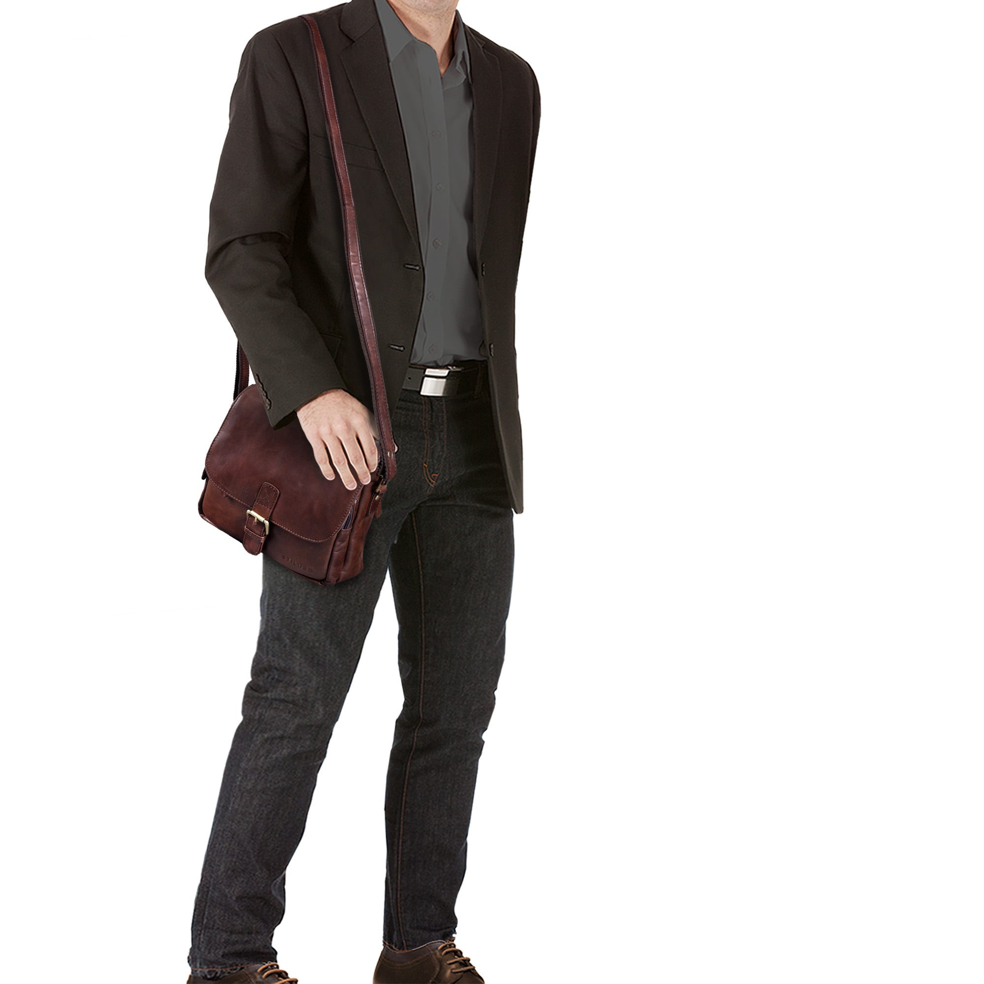 Ledertasche Herren braun