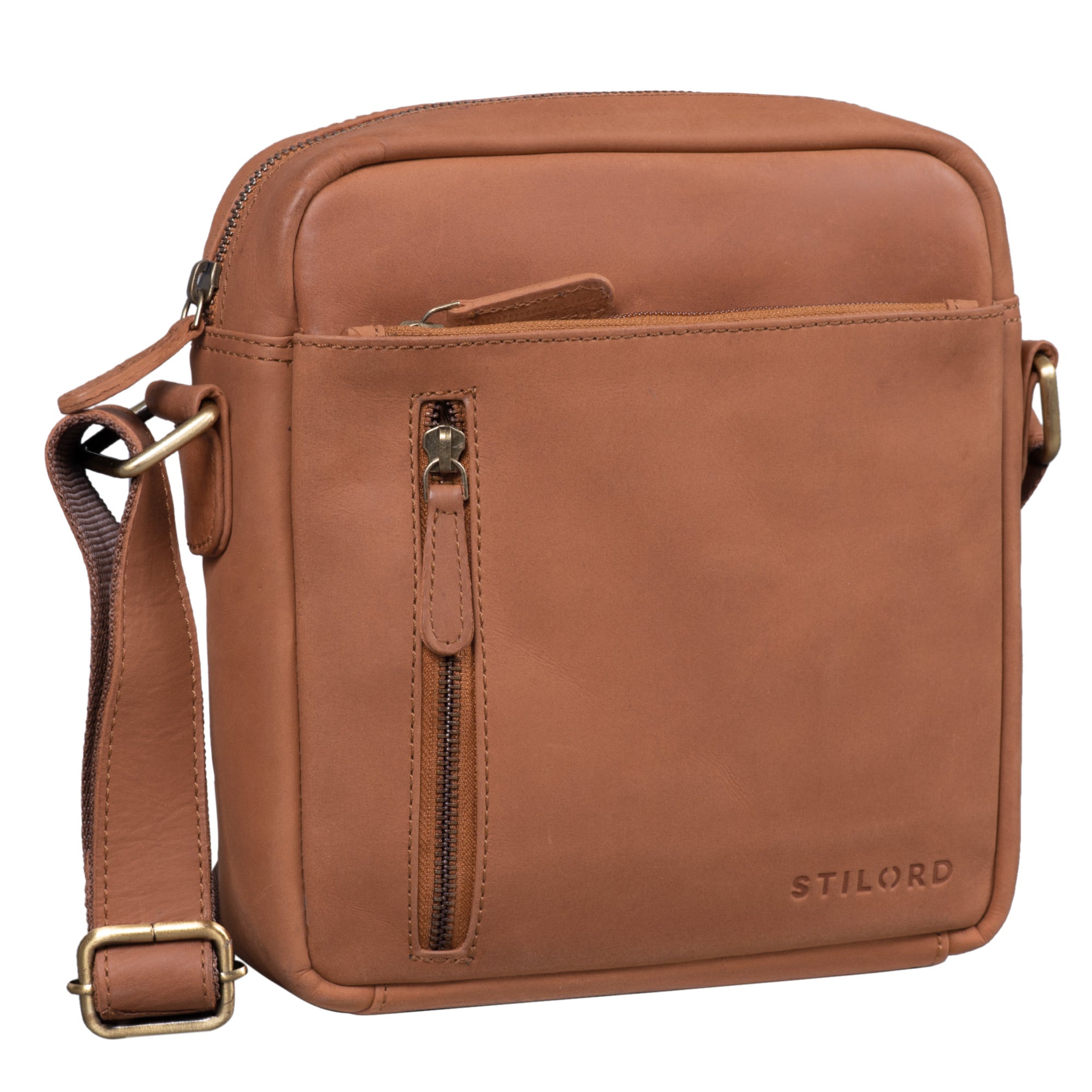 Leder Messenger Bag Vintage