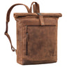 "Lutz" XL Rolltop Rucksack Herren Leder mit Laptop-Fach 16 - 17.3 Zoll