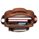 Leder Rucksack cognac Damen