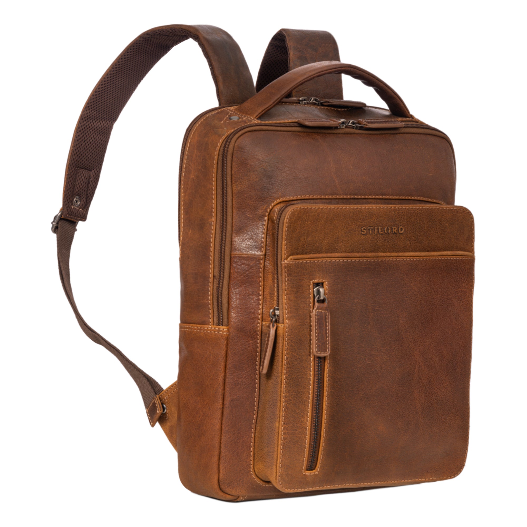 Leder Laptop Rucksack Groß Herren Damen
