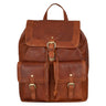 "Nora" Großer Lederrucksack Vintage für Damen und Herren