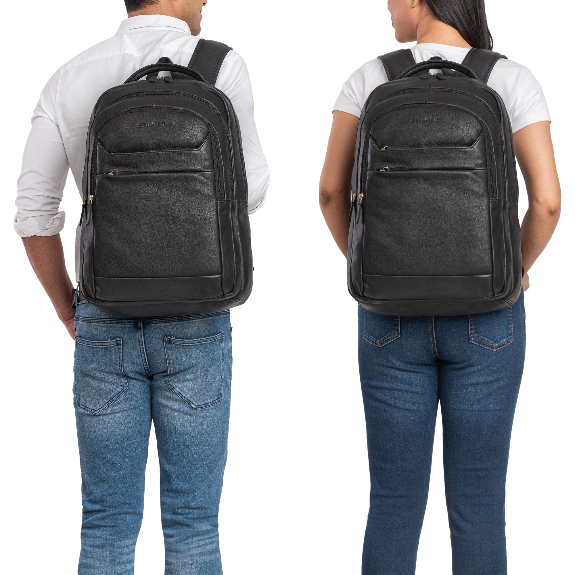 Laptoprucksack Damen 15,6 Zoll schwarz Business Rucksack Herren