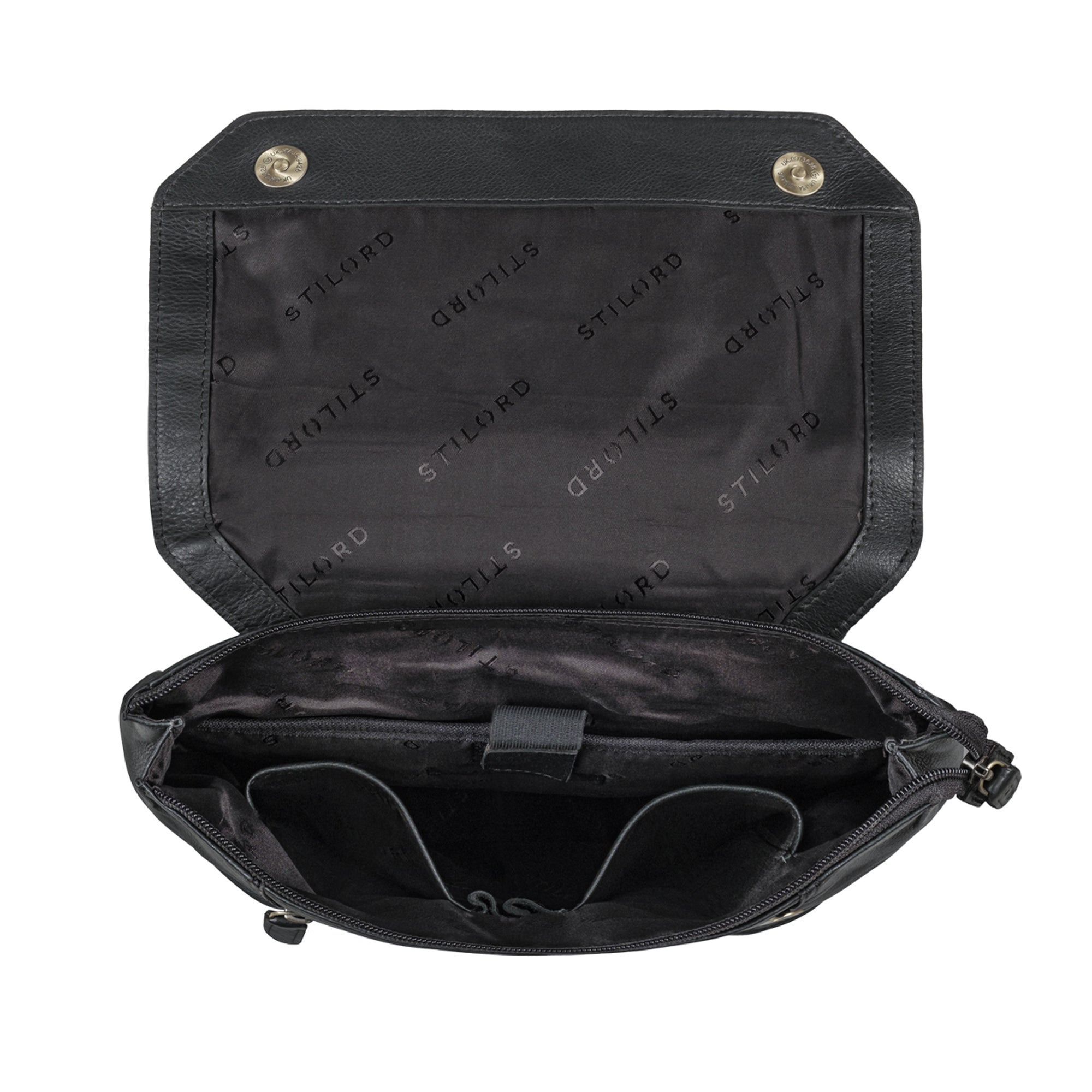 Backpack Leder schwarz