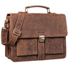 "Eros" Aktentasche Leder 15,6" Laptoptasche Businesstasche Echtleder